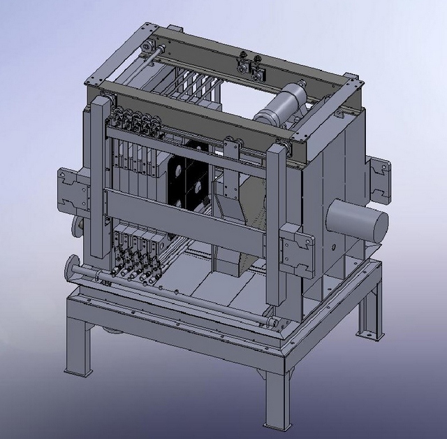 Эскиз корпуса фильтр-пресса с подвижной фильтровальной тканью